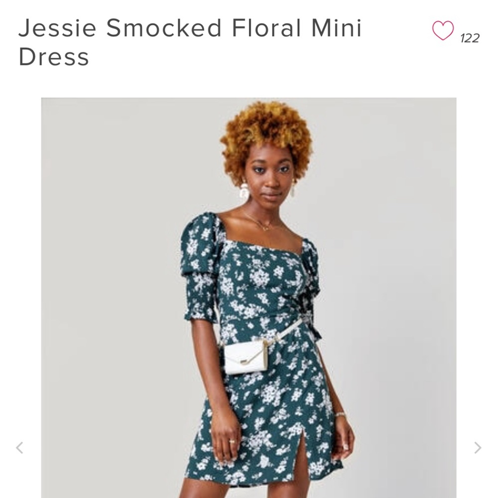 Francesca’s Jessie Smocked Floral Mini Dress
